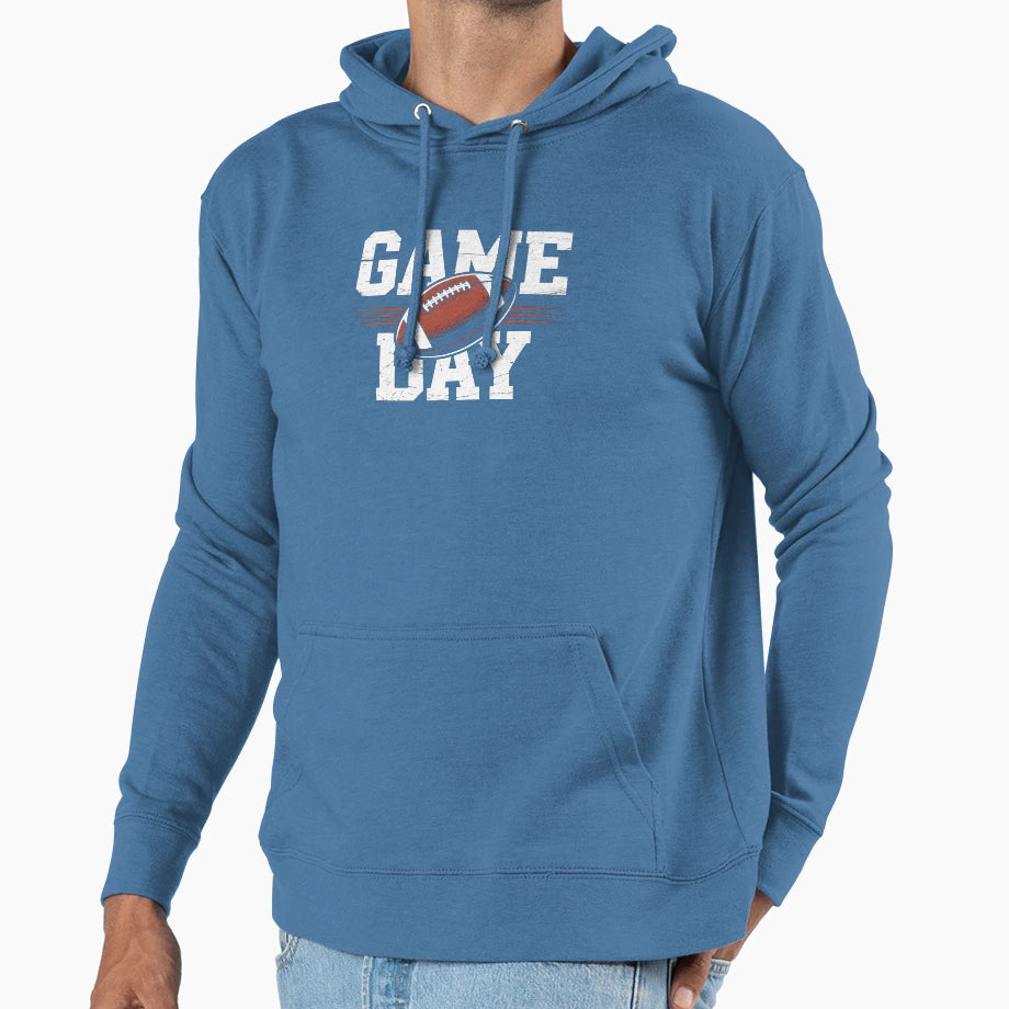 Game Day Football Distressed Sports T-Shirt - Unique Graphic Unisex - T-Shirt, Sweatshirt, Hoodie