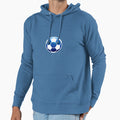 Soccer Ball Dark Blue Hoodie - Streetwear Style for Adults - T-Shirt, Sweatshirt, Hoodie