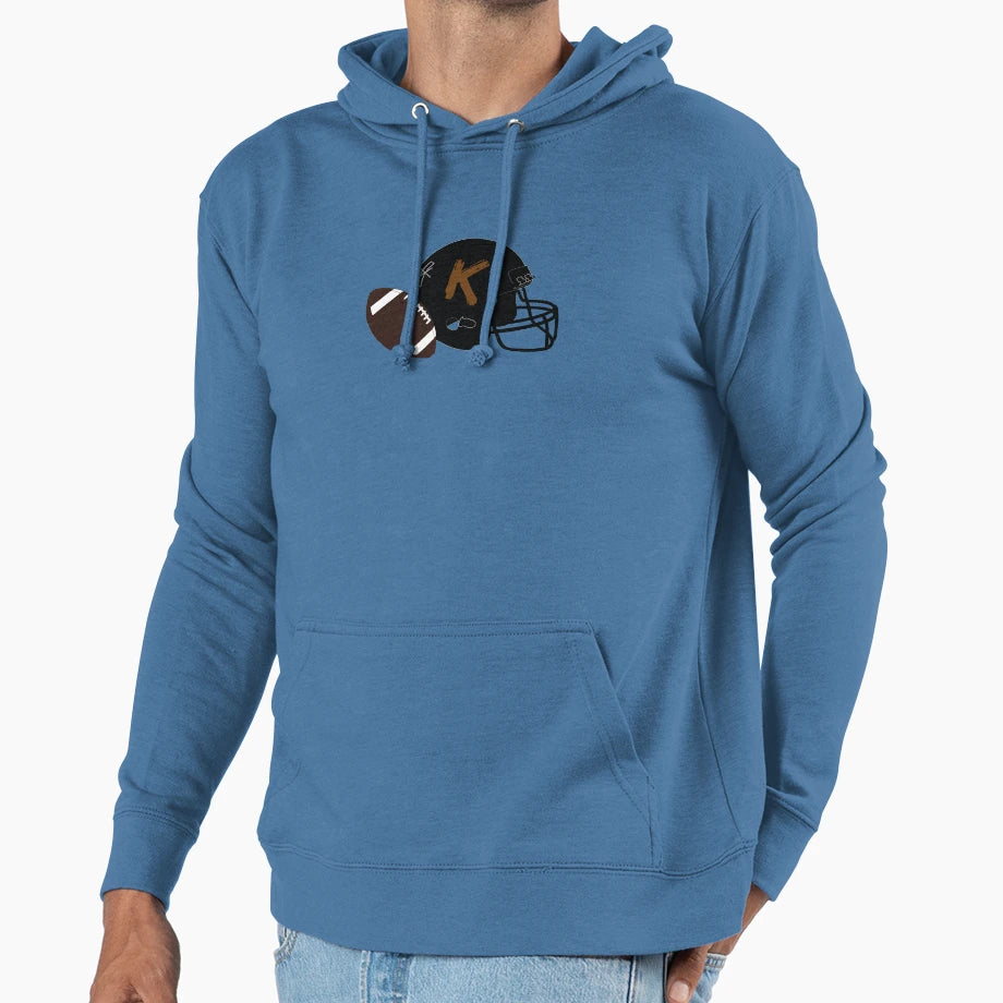 K Helmet American Football Monogram Hoodie - Custom Art Print Unisex - T-Shirt, Sweatshirt, Hoodie