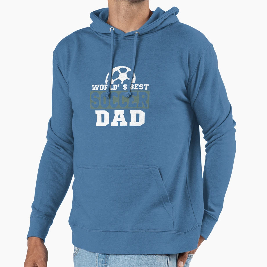 World S Best Soccer Dad Player Funny T-Shirt - Minimalist Print Unisex - T-Shirt, Sweatshirt, Hoodie