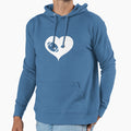 American Football Heart Hoodie - Fun Novelty Design Men Women - T-Shirt, Sweatshirt, Hoodie