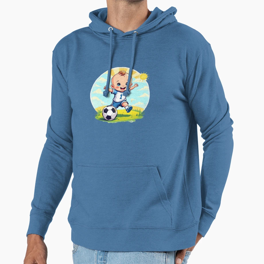 Number 1 Soccer Little Football T-Shirt - Fun Novelty Design for Adults - T-Shirt, Sweatshirt, Hoodie