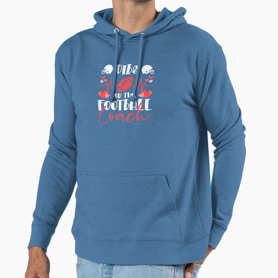 Dibs Football Coach Dibs Coach Hoodie - Aesthetic Graphic Unisex - T-Shirt, Sweatshirt, Hoodie
