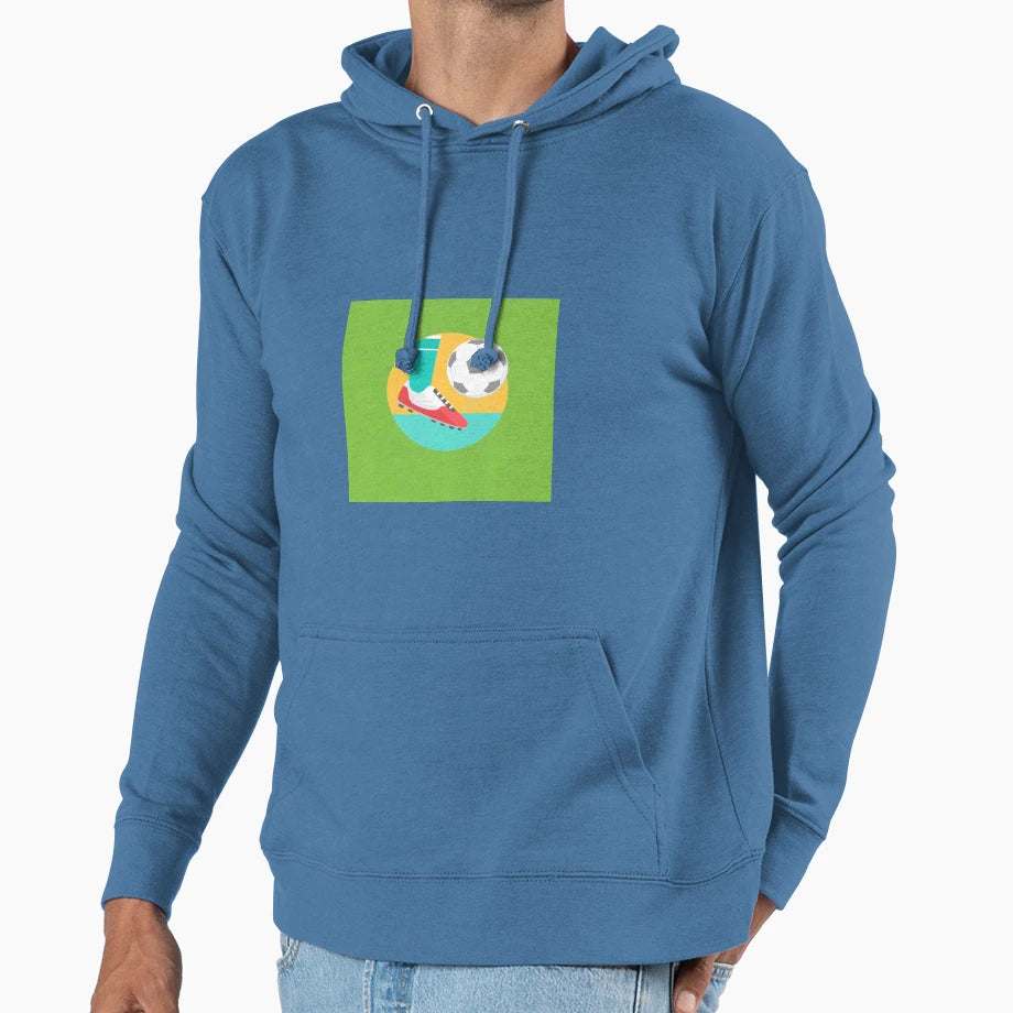 Kick Football Redbubble Hoodie - Fun Novelty Design Men Women - T-Shirt, Sweatshirt, Hoodie