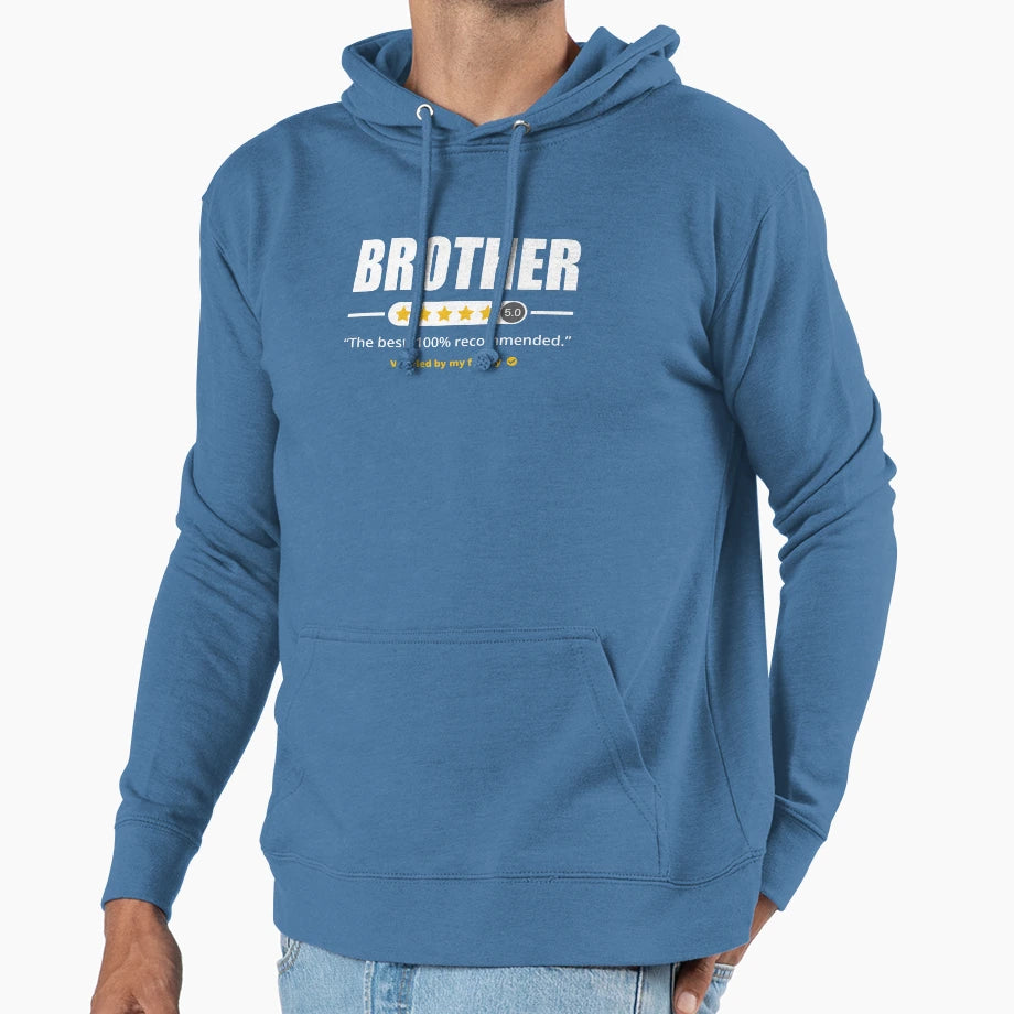 Five Stars Brother Hoodie - Fun Novelty Design Men Women - T-Shirt, Sweatshirt, Hoodie