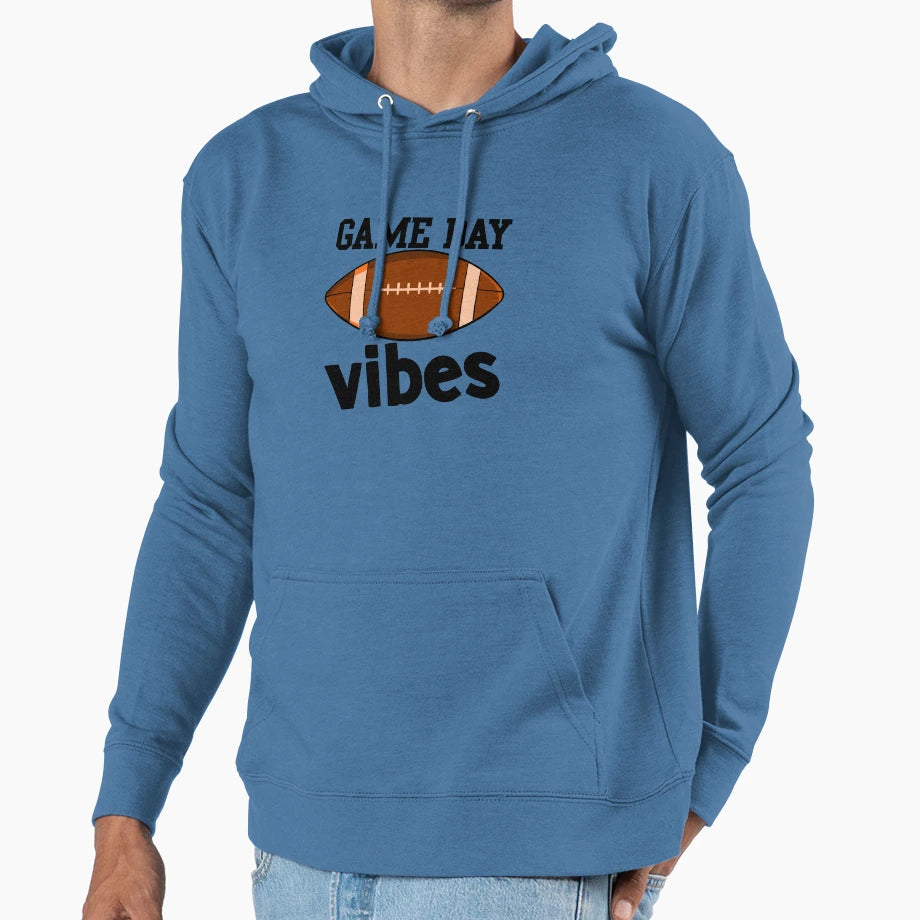 Game Day Vibes Hoodie - Unique Graphic for Adults - T-Shirt, Sweatshirt, Hoodie