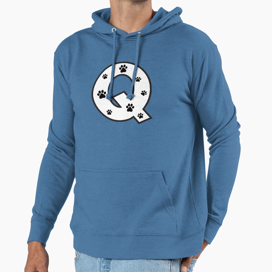 Paw Alphabet Hoodie - Novelty Apparel Unisex - T-Shirt, Sweatshirt, Hoodie
