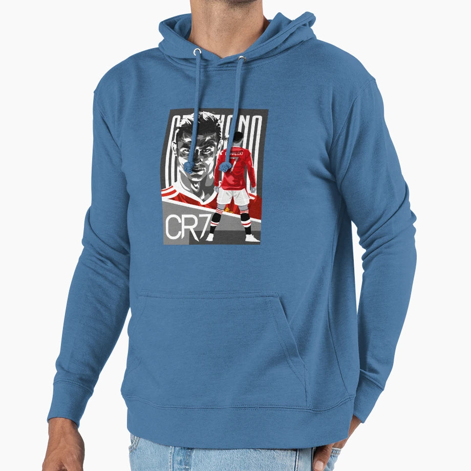 Cristiano Ronaldo Red Hoodie - Unique Graphic Unisex - T-Shirt, Sweatshirt, Hoodie