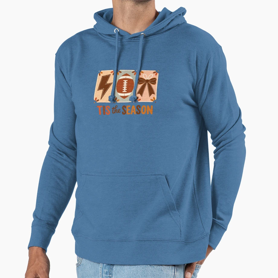 Coquette Football Bow Fall Hoodie - Novelty Apparel Men Women - T-Shirt, Sweatshirt, Hoodie