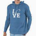 Love Football Hoodie - Minimalist Print Unisex - T-Shirt, Sweatshirt, Hoodie