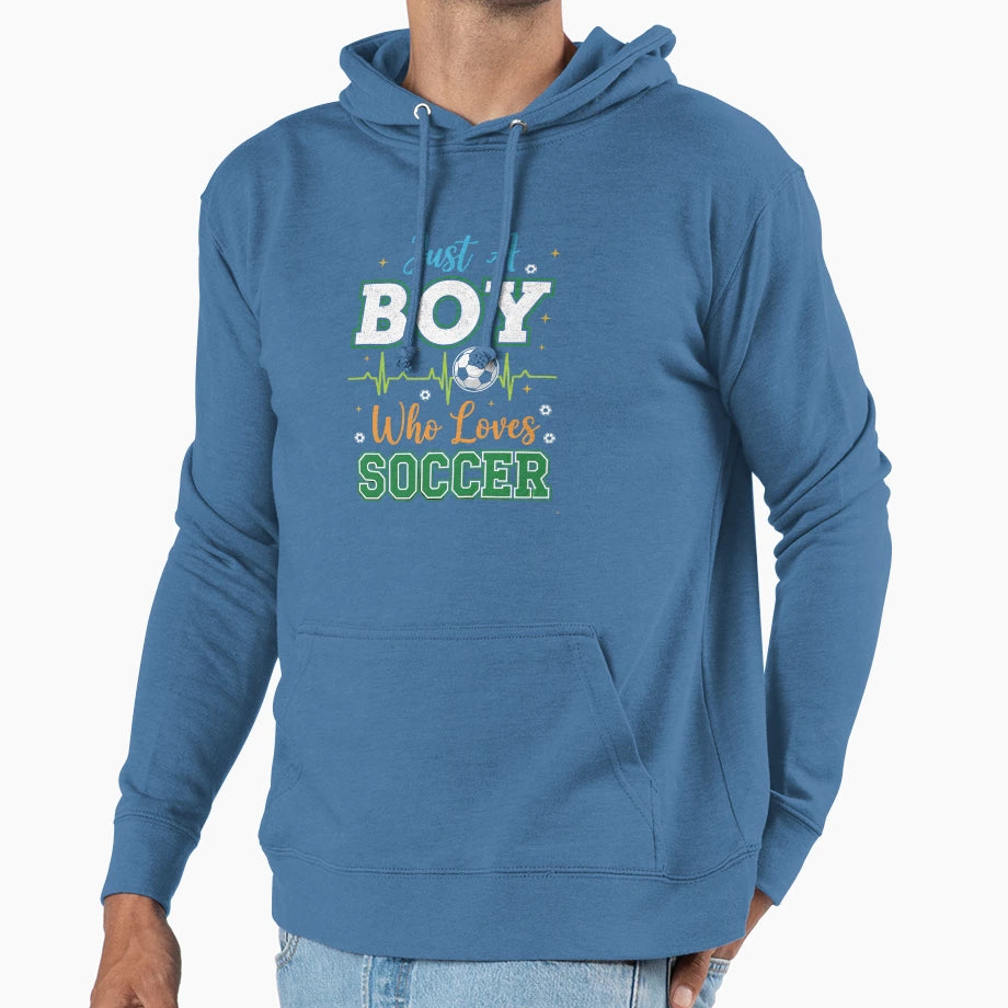 Just Who Loves Soccer Sport Hoodie - Streetwear Style for Adults - T-Shirt, Sweatshirt, Hoodie