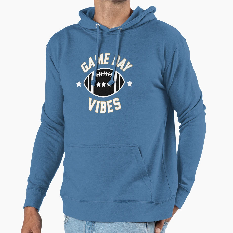 Game Day Vibes American Football Hoodie - Novelty Apparel Men Women - T-Shirt, Sweatshirt, Hoodie