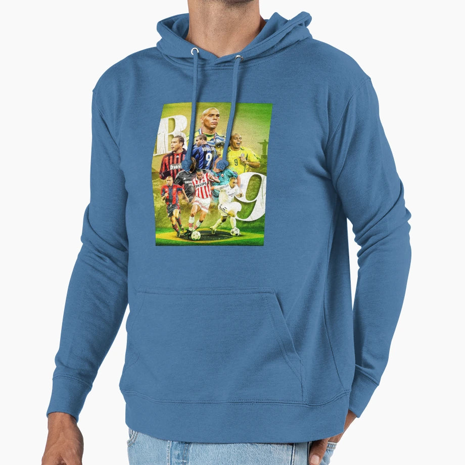 Wallpaper Ronaldo Nazario Brazil Hoodie - Aesthetic Graphic Unisex - T-Shirt, Sweatshirt, Hoodie