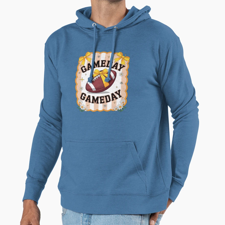 Football Coquette Bow Game Day Hoodie - Fun Novelty Design Men Women - T-Shirt, Sweatshirt, Hoodie