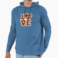 Football Love Hoodie - Custom Art Print for Adults - T-Shirt, Sweatshirt, Hoodie