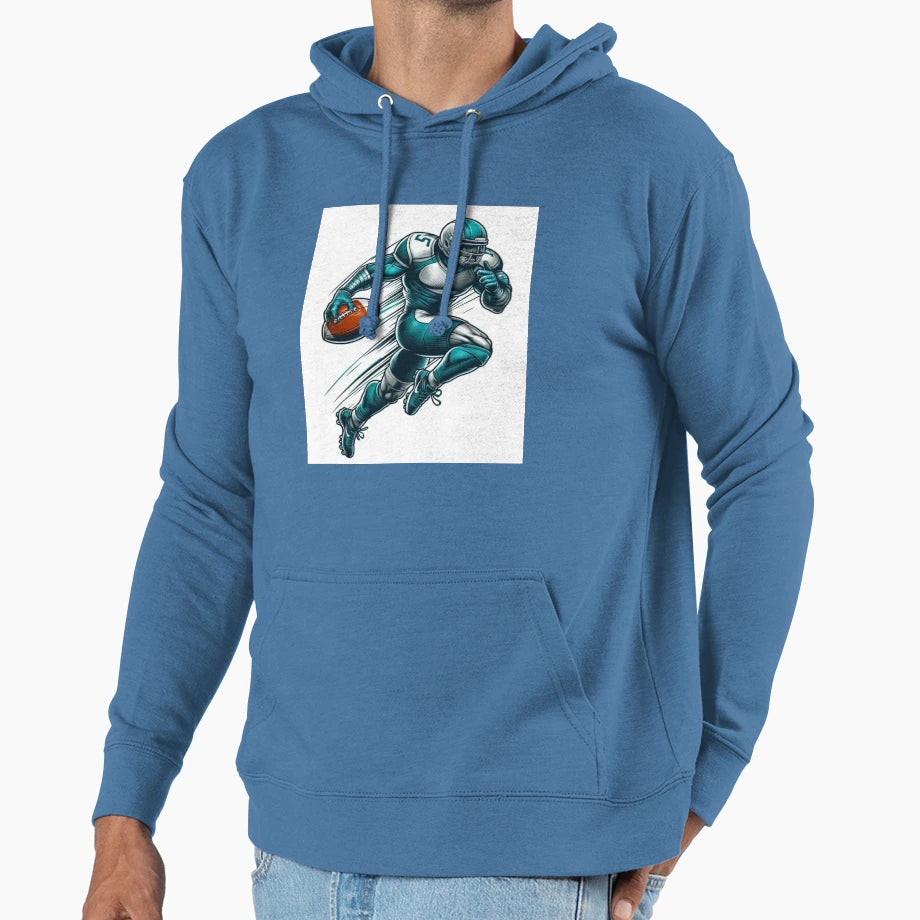 Dynamic Sports Mascot Action Hoodie - Casual Everyday Wear Men Women - T-Shirt, Sweatshirt, Hoodie
