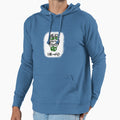 Bleached Messy Bun Hair Wearing Soccer Hoodie - Unique Graphic for Adults - T-Shirt, Sweatshirt, Hoodie