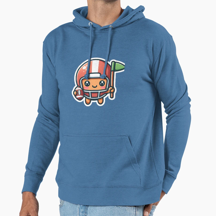 American Football Mascot Hoodie - Novelty Apparel Unisex - T-Shirt, Sweatshirt, Hoodie
