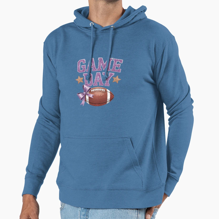 Football Mom Cheer Hoodie - Casual Everyday Wear Men Women - T-Shirt, Sweatshirt, Hoodie