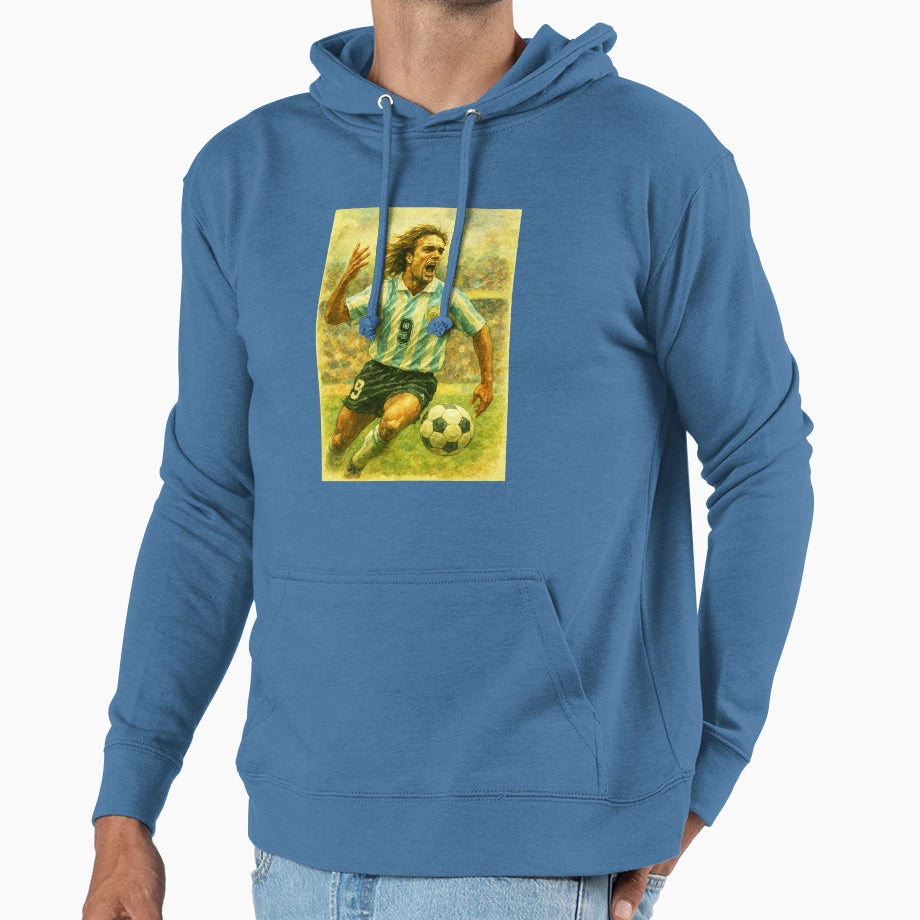 Gabriel Batistuta Football Legend Hoodie - Trendy Graphic Unisex - T-Shirt, Sweatshirt, Hoodie