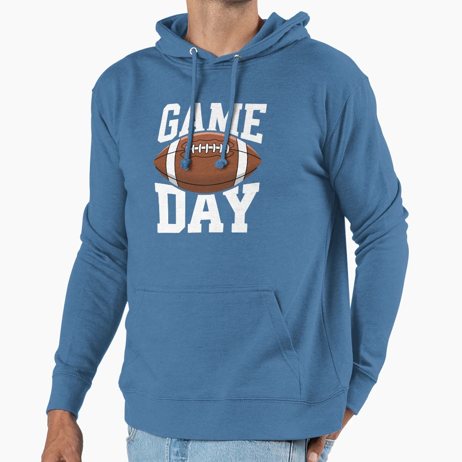 Game Day Football Fans Hoodie - Custom Art Print Unisex - T-Shirt, Sweatshirt, Hoodie