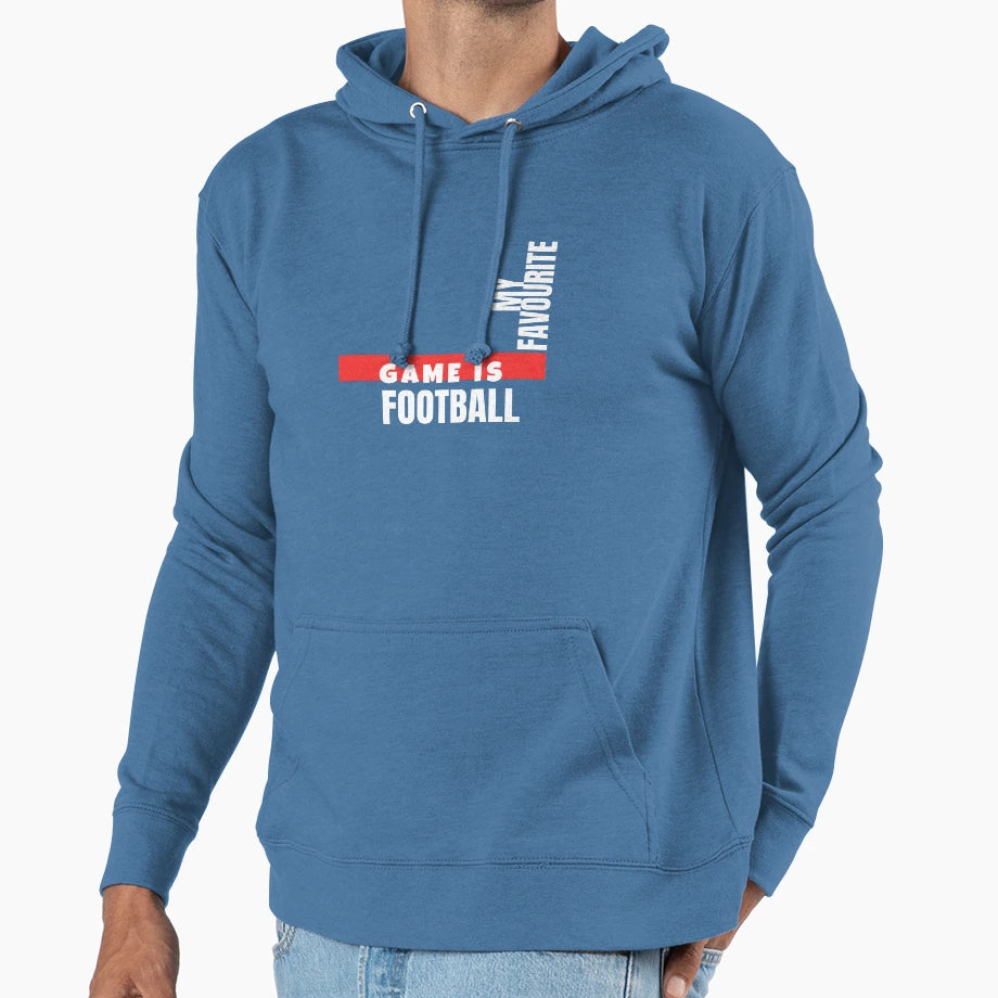 Football Fan Hoodie - Minimalist Print Unisex - T-Shirt, Sweatshirt, Hoodie
