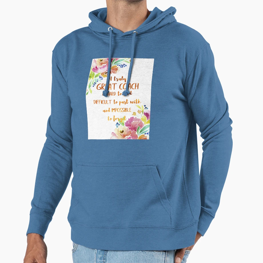 Great Coach Is Hard To Find Coach Gift Hoodie - Minimalist Print Unisex - T-Shirt, Sweatshirt, Hoodie