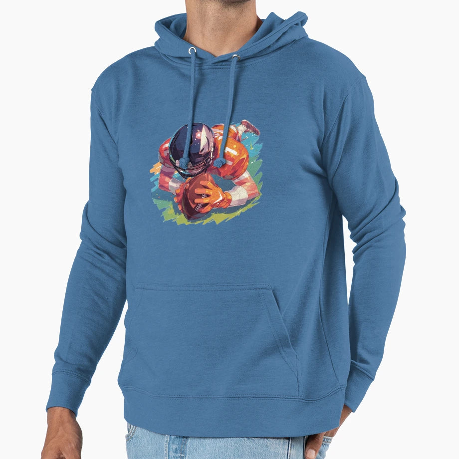 Football Hoodie - Graphic Print for Adults - T-Shirt, Sweatshirt, Hoodie