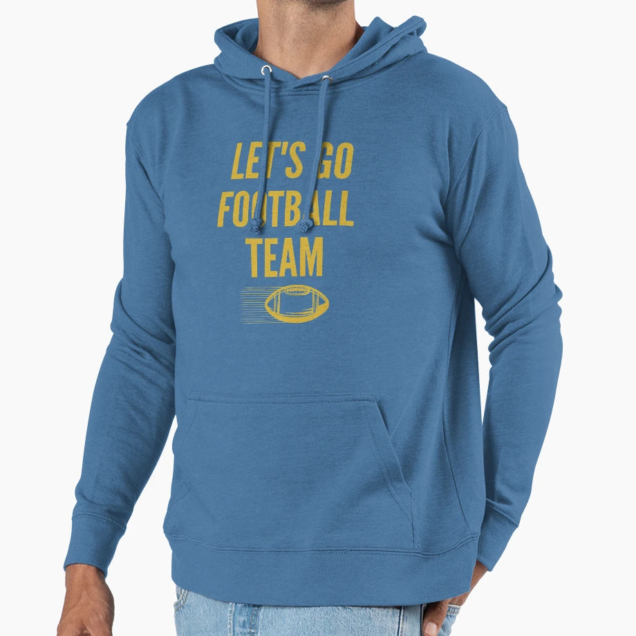 Lets Go Football Team Washington Dc Hoodie - Novelty Apparel Unisex - T-Shirt, Sweatshirt, Hoodie
