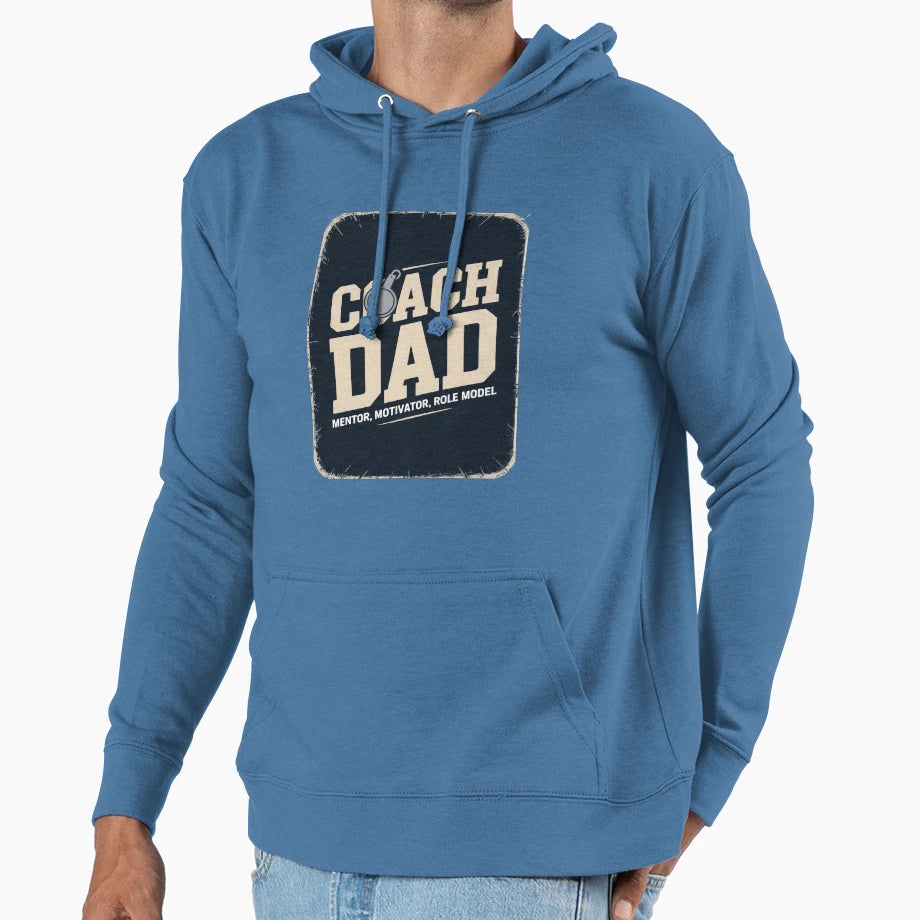 Coach Dad Hoodie - Unique Graphic Unisex - T-Shirt, Sweatshirt, Hoodie