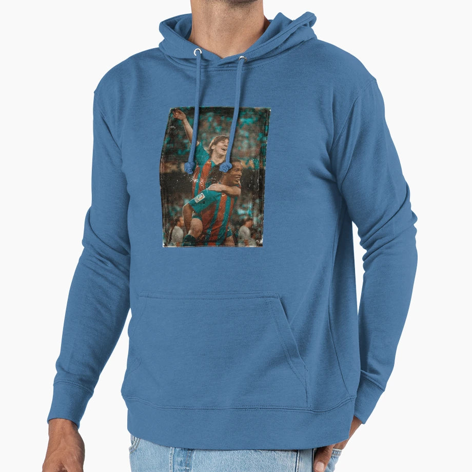 Messi And Ronaldinho Hoodie - Aesthetic Graphic Unisex - T-Shirt, Sweatshirt, Hoodie