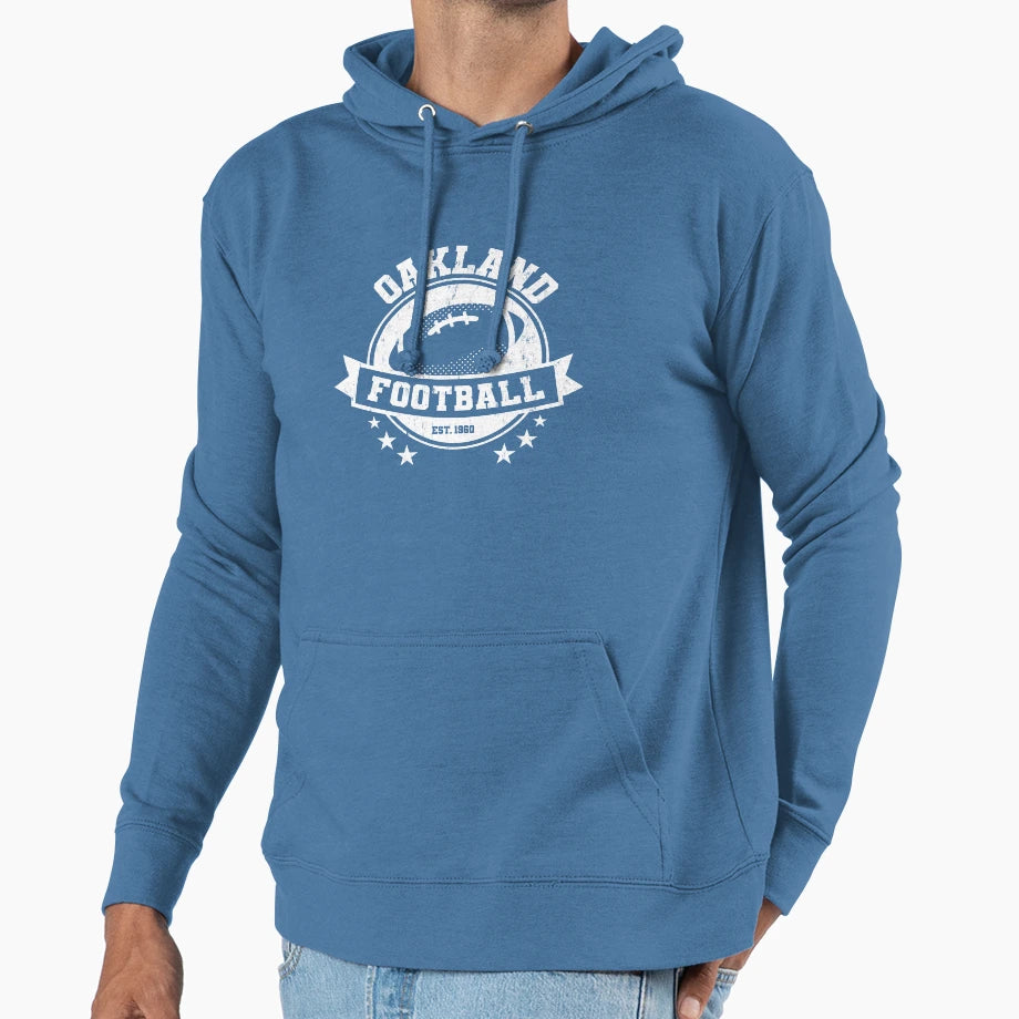 Oakland Football Team League Sports Hoodie - Minimalist Print Unisex - T-Shirt, Sweatshirt, Hoodie