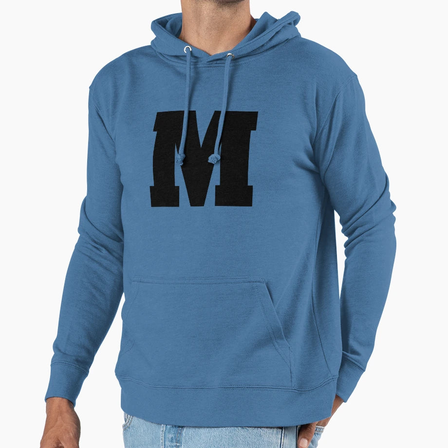 Alphabet M Uppercase Letter M Letter M Hoodie - Fun Novelty Design Unisex - T-Shirt, Sweatshirt, Hoodie