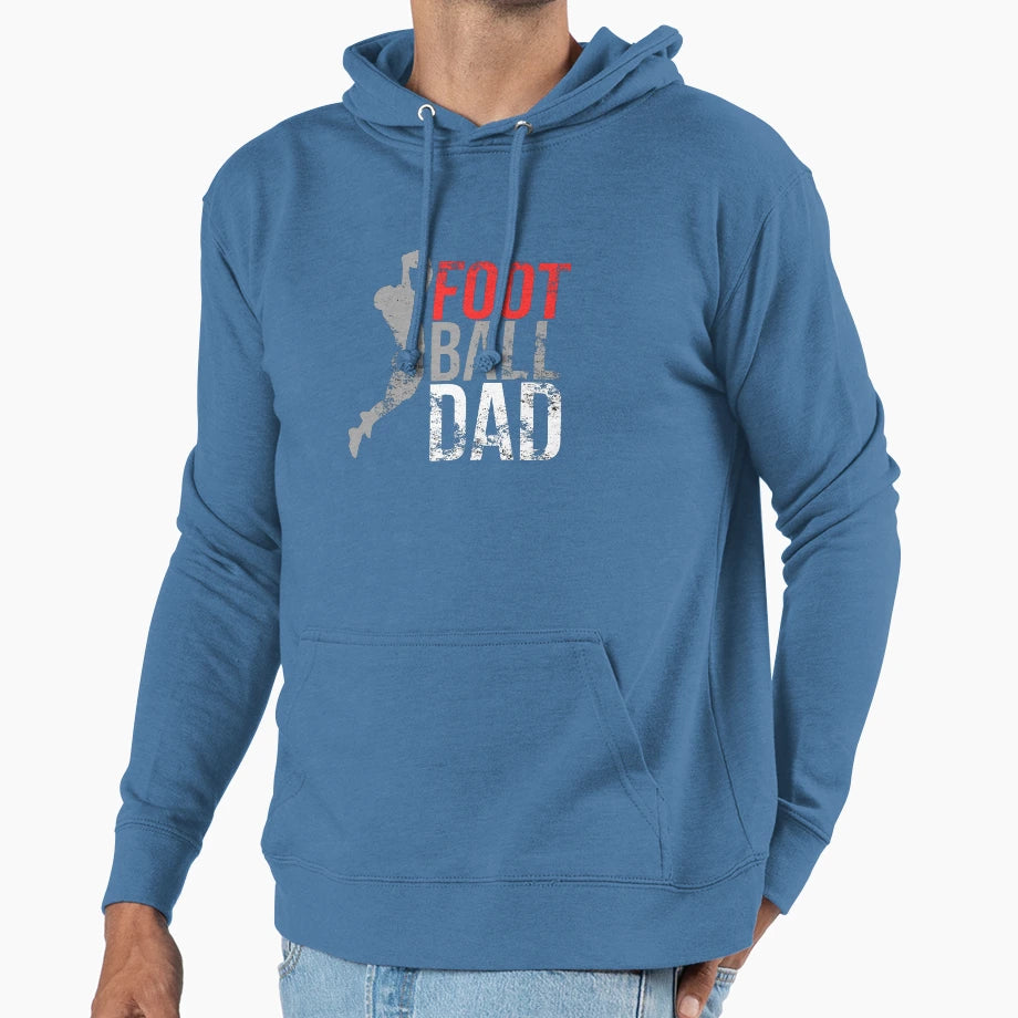 Football Dad Hoodie - Graphic Print for Adults - T-Shirt, Sweatshirt, Hoodie