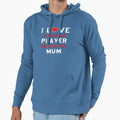 I Love Football Player He Calls Me Mum Hoodie - Aesthetic Graphic Men Women - T-Shirt, Sweatshirt, Hoodie