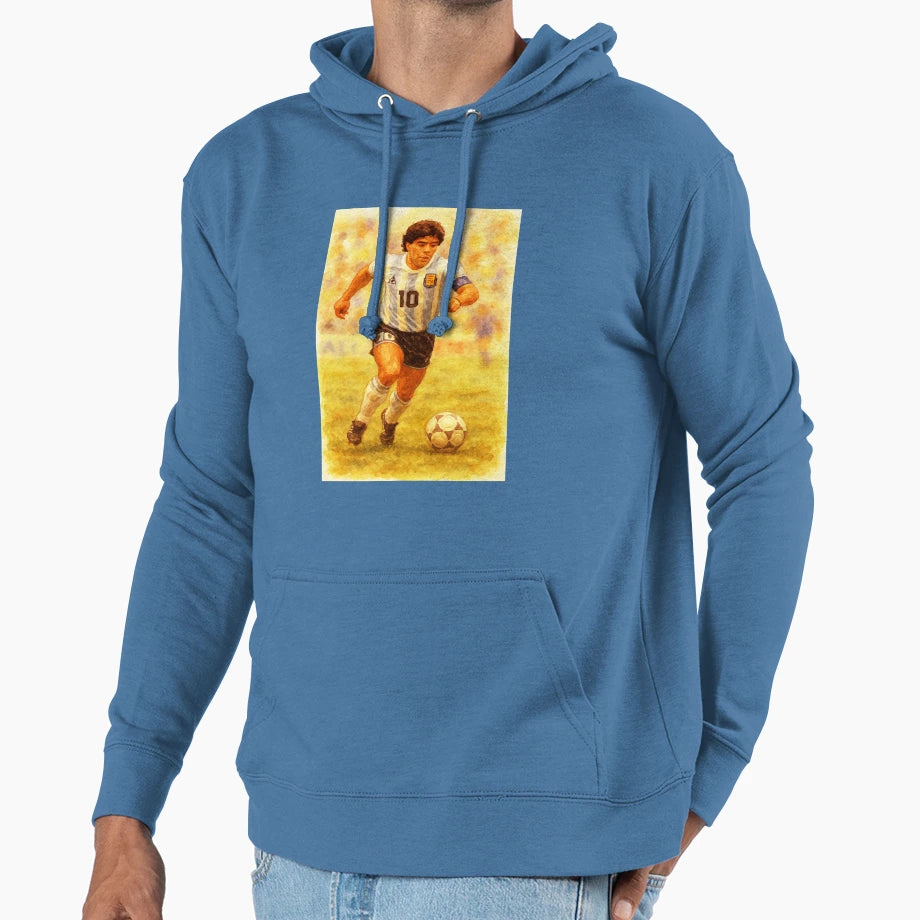 Diego Maradona Football Legend Hoodie - Streetwear Style Unisex - T-Shirt, Sweatshirt, Hoodie