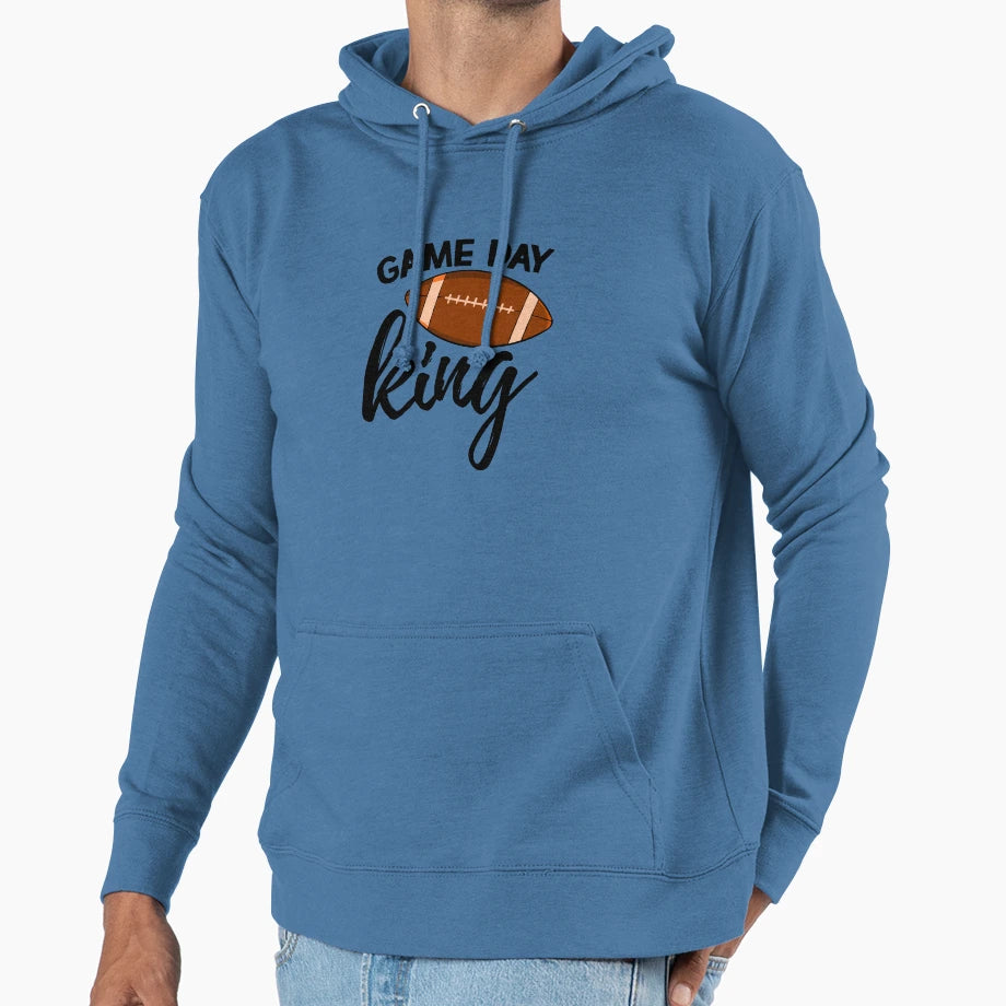 Game Day King Hoodie - Custom Art Print Men Women - T-Shirt, Sweatshirt, Hoodie