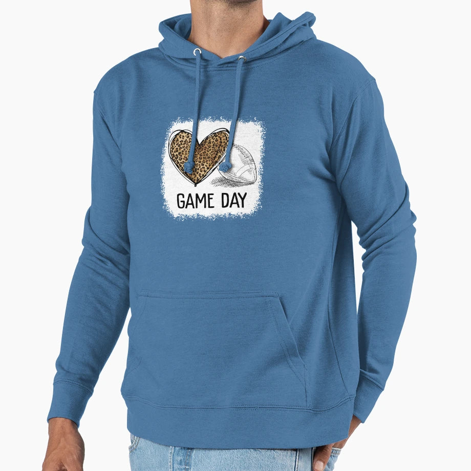 Game Day Football Sports Player Gamer Hoodie - Graphic Print Unisex - T-Shirt, Sweatshirt, Hoodie