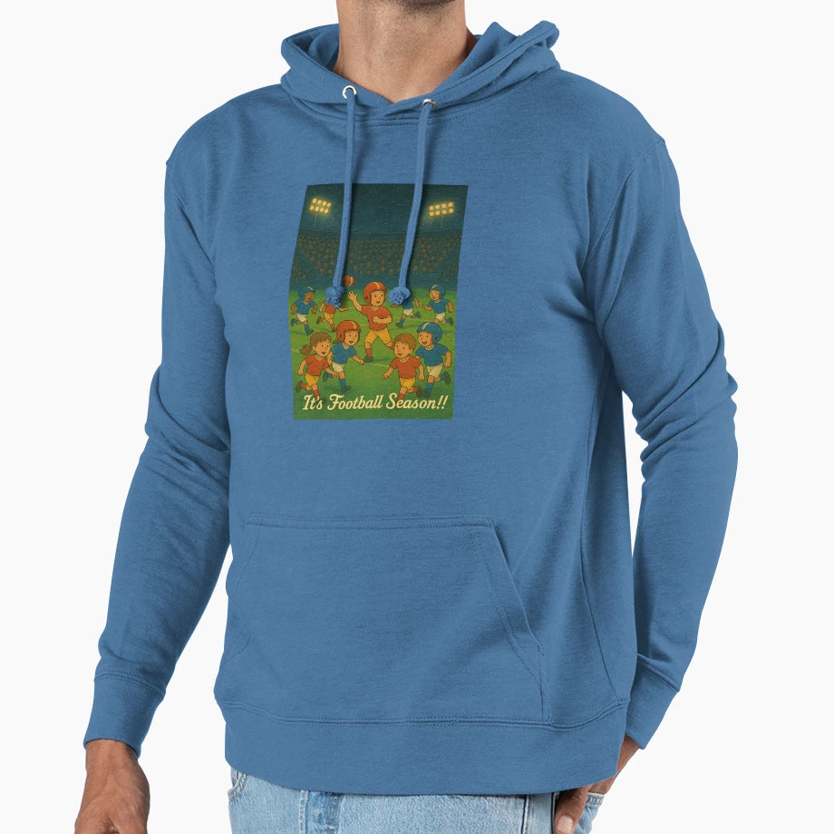 Lets Play Football Hoodie - Trendy Graphic Unisex - T-Shirt, Sweatshirt, Hoodie