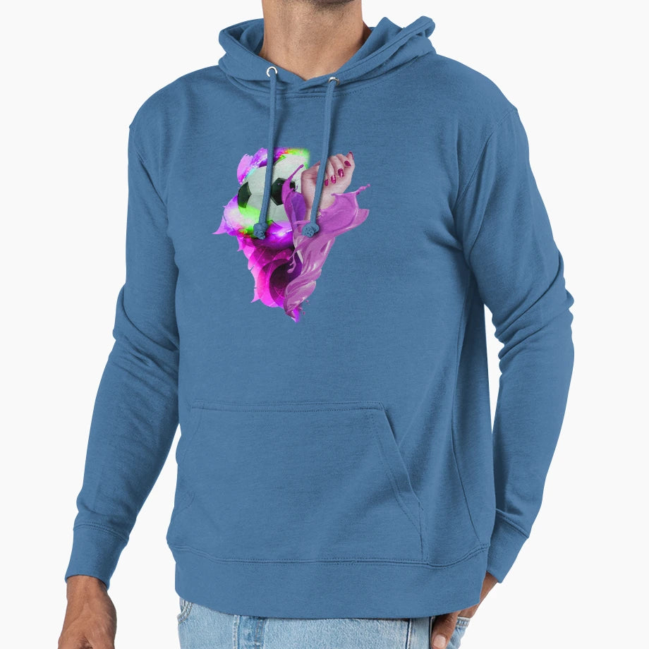 Football Female Hoodie - Casual Everyday Wear Unisex - T-Shirt, Sweatshirt, Hoodie