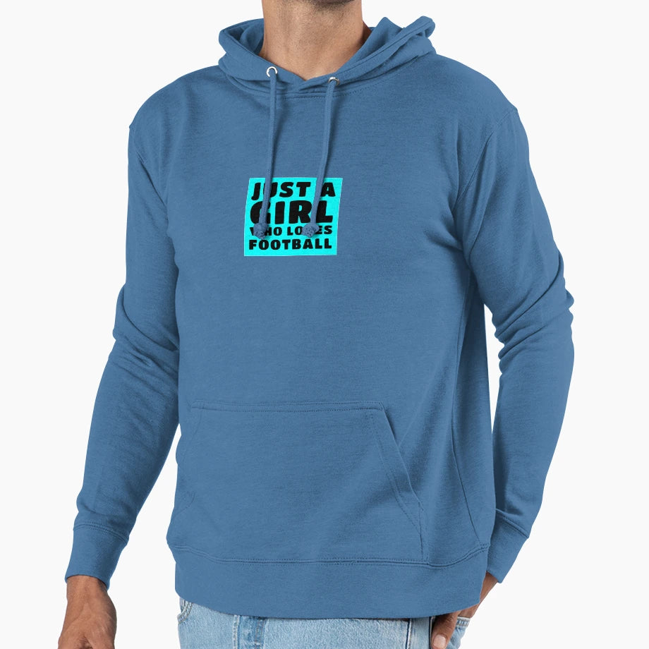 Just Who Loves Football Hoodie - Novelty Apparel for Adults - T-Shirt, Sweatshirt, Hoodie