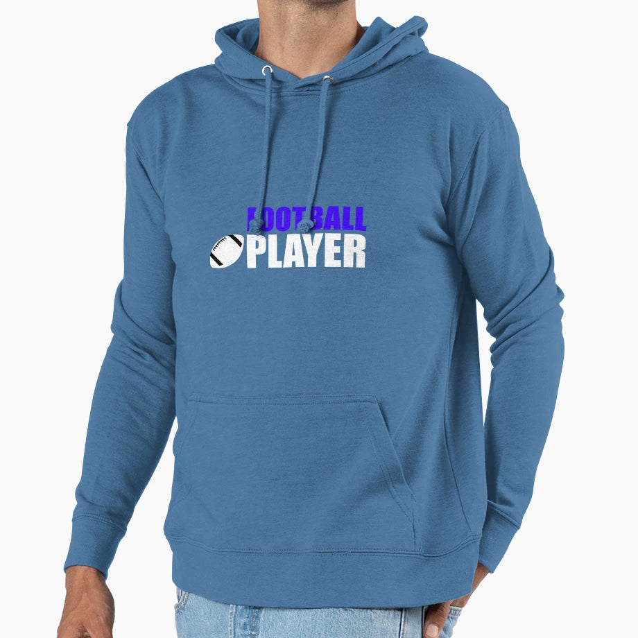 Football Player T-Shirt - Minimalist Print Men Women - T-Shirt, Sweatshirt, Hoodie