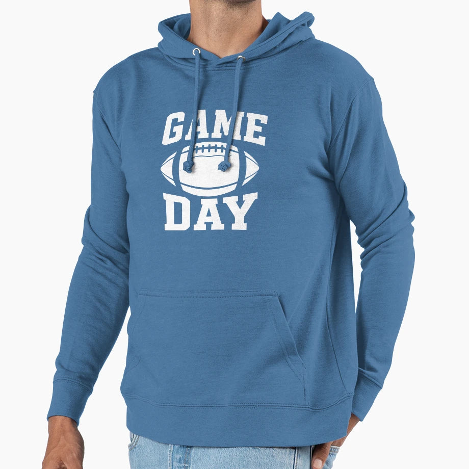 Game Day Football Hoodie - Novelty Apparel for Adults - T-Shirt, Sweatshirt, Hoodie
