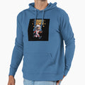 Cartoon American Football Player Hoodie - Unique Graphic for Adults - T-Shirt, Sweatshirt, Hoodie