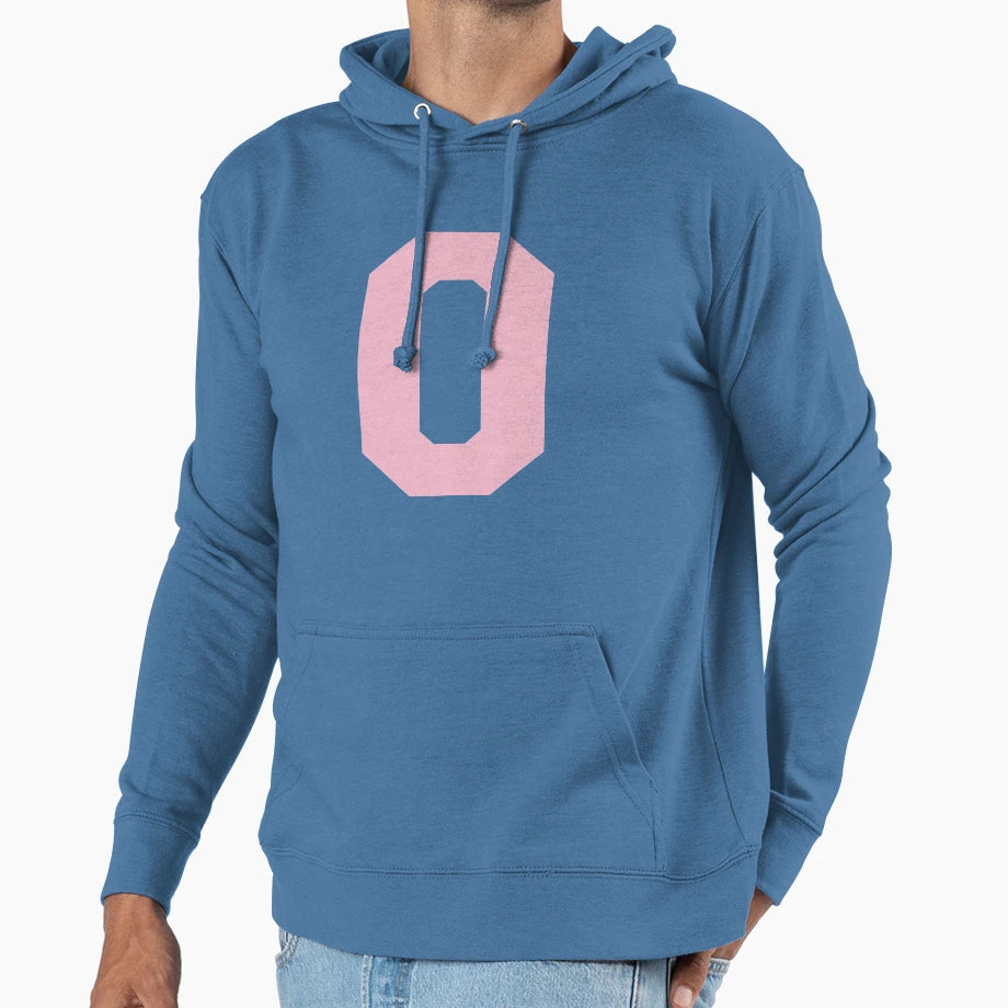 Alphabet Rose O Sports Letter O Hoodie - Minimalist Print Men Women - T-Shirt, Sweatshirt, Hoodie