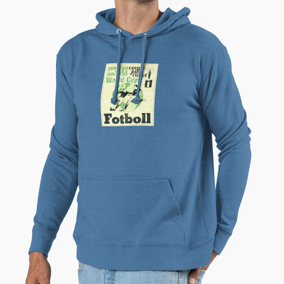 Soccer World Cup 1958 Fotboll Hoodie - Trendy Graphic for Adults - T-Shirt, Sweatshirt, Hoodie