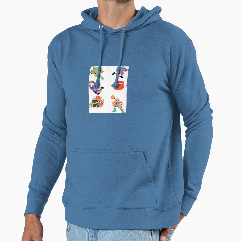 Rugby Hoodie - Fun Novelty Design for Adults - T-Shirt, Sweatshirt, Hoodie