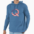 Most Patriotic Letter Alphabet Hoodie - Casual Everyday Wear Unisex - T-Shirt, Sweatshirt, Hoodie