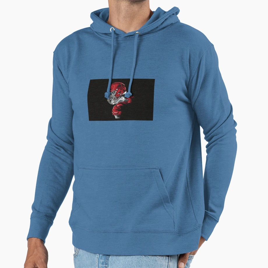 Football Vector Illustration Hoodie - Graphic Print Unisex - T-Shirt, Sweatshirt, Hoodie