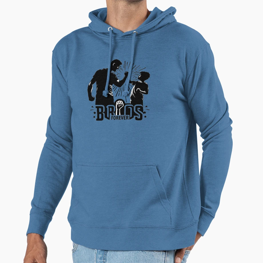 Father And Son Brothers Forever Gift Hoodie - Minimalist Print Men Women - T-Shirt, Sweatshirt, Hoodie